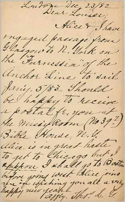 Londres — Carta para Louise — editor desconhecido, número de série não visível — Verso