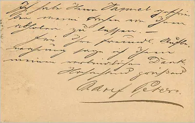 Carta postal britânica — União Postal Universal — destinada à Alemanha — selo 1 penny — Verso