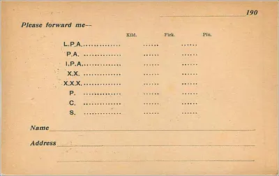 Surbition Hill Wine Stores — Messrs. Foster & Co. — carta postal com selo de meio penny — Verso