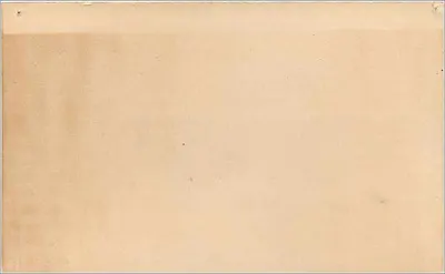 Carte postal inglesa — selo de meia penny da rainha Vitória — frente e verso em branco — Verso