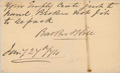Cartolina inglese — timbro da mezzo penny di Victoria — destinata a Londra — Verso
