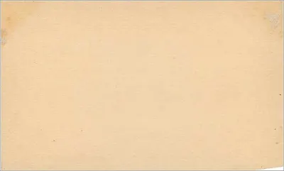 Carta postal britânica — selo da Rainha Vitória — cerca de 1890 — Verso