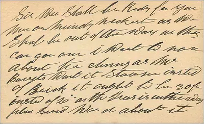 Sheffield — cartolina postale con timbro mezzo penny — editore non visibile — Verso