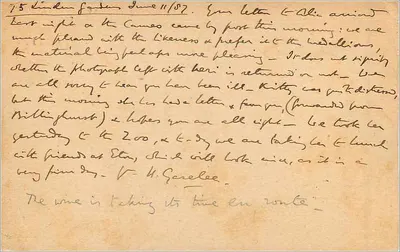 Carta postal da Grã-Bretanha & Irlanda — União Postal Universal — destinada a Roma — Verso