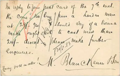 Cartolina di Gran Bretagna e Irlanda — Unione Postale Universale — timbro 1d — Verso