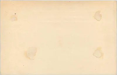 Carta postal universal — Grã-Bretanha e Irlanda — selo 1 penny — Verso