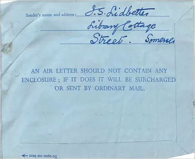 Carta aerea — Somerset a Yonkers — editore non visibile — Verso