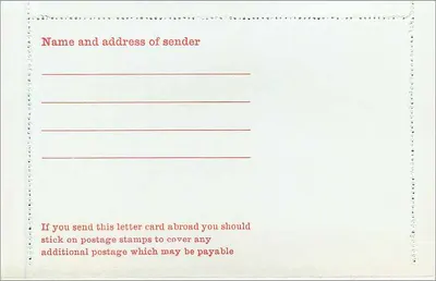 Briefkarte — 4d — Verlag P.H.O.S. n°2-V — Rückseite