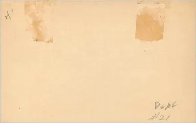 Carta postal britânica — União Postal Universal — selo de 1 penny — Verso