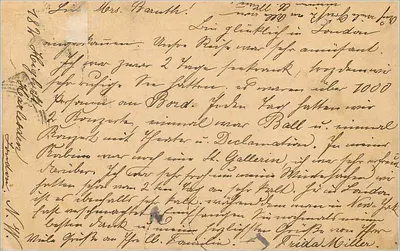 Londyn — widok miasta — Union Postale Universelle, Great Britain & Ireland — Rewers