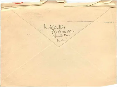 Masterton — Letra noturna para 27 palavras — N.Z. 1927 — Verso
