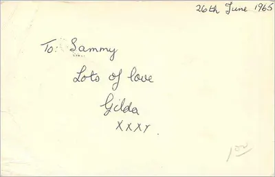 Carta postal de Londres — enviada ao Sr. S. Conric — editor não visível — Verso