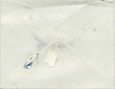 Carta postal enviada para o Sr. Cornphill, Insurance Co. Ltd., Manchester — selo de 4d azul — Verso