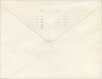 Denton — 13 de janeiro de 1966 — selo de 4d e carimbo postal — Verso