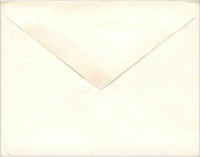 Antieke ansichtkaart uit Groot-Brittannië — postzegel van 1 penny (1840) — zonder gedrukt tekst — Achterkant