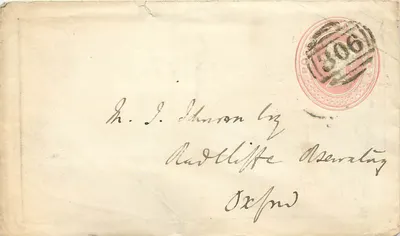 Cartão postal do Observatório de Radcliffe — Oxford — editor desconhecido, número de série não visível