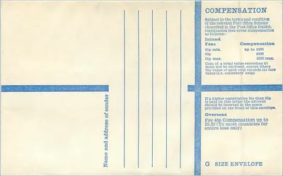 Ilha de Man — Envelope recomendado — Post Office — Verso