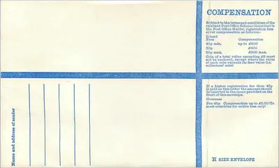 Empfohlene Ansichtskarte — Isle of Man — 15p — Rückseite