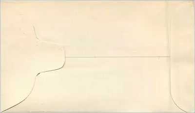 Envelope com selo Halfpenny Postage — editor não identificado — Verso