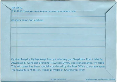 Ansicht von Schlössern — Caernarfon — Verlag McCOrquodale and Company Limited, n° VC10 — Rückseite