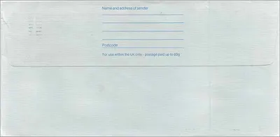 Carta postal inglesa — selo de 1£ Royal Mail 1980 — destinada ao Consulado Australiano em Manchester — Verso