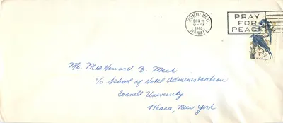 Honolulu — carta postal com selo 'Pray for Peace' — editor não visível