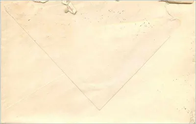 Auburn, N.Y. — Envelope postal datado de agosto de 1908 — selo de 2 centavos Washington — Verso