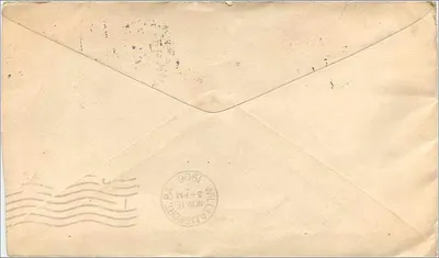 Williamsport, Pensilvânia — envelope postal — editor desconhecido, número de série não visível — Verso