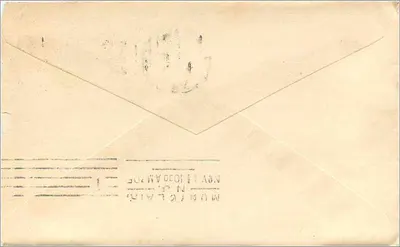 Cortland, N.Y. — pocztówka datowana na listopad 1905 — znaczek Washington 2 centy — Rewers