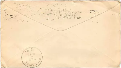 Carta postal enviada de New York — American Book Company — cerca de 1898 — Verso