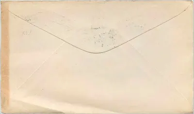 Nova Iorque — Envelope postal com selo de 2 centavos de Washington — Estação T, N.Y. — Verso