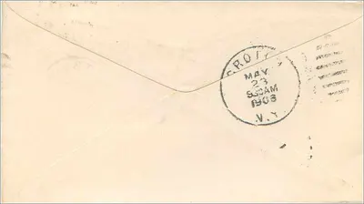 Saltsburg — cartão postal enviado em 1906 — editor desconhecido — Verso