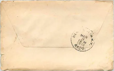 New Berlin, New York — carta postal remetida a Miss Jennie Spafford — editor R.F.D. #3 — Verso