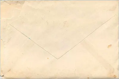 राइ, एन.वाई. — अक्टूबर 1918 की तारीख वाला पत्र — वाशिंगटन के मुद्रांकन और पोस्टमार्क — पीछे