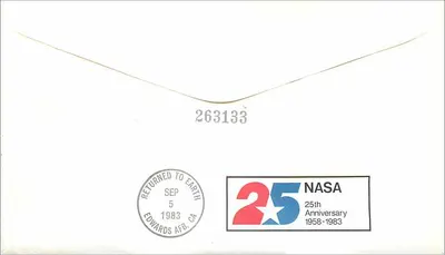 Challenger — misja STS-0 — NASA 25th Anniversary 1958-1983 — Kennedy Space Center — Rewers