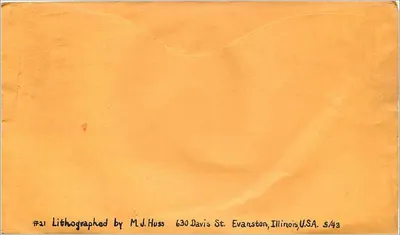 Boot PT-10 — Annapolis, MD — lithografiert von M.J. Huss — Rückseite