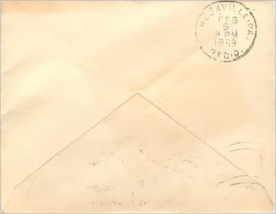 Scranton — carta postal enviada para Peckville — editor não visível — Verso