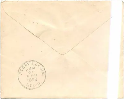 Carta postal de Wimmers — 25 de abril de 1898 — editor desconhecido, número de série não visível — Verso