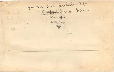 Belvidere - Illinois — Ansichtskarte versandt um 1910 — Rückseite