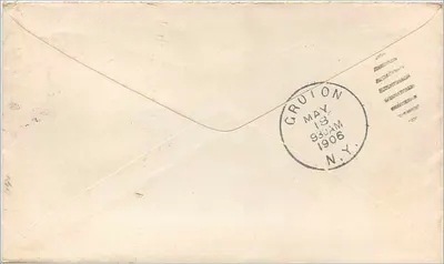 Gruyton, N.Y. — Carta para o Sr. H. J. Blanchard — Editor não visível — Verso