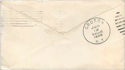 Chicago — Carta postal datada de 1906 — editor não visível — Verso