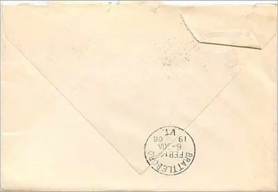 बर्लिंगटन - वर्मॉन्ट - 1908 - टिम्बर 2 सेंट वॉशिंगटन — पीछे