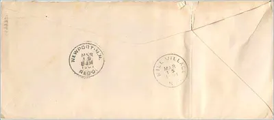 Concord, New Hampshire — Envelope destinado ao Tesoureiro Municipal de Gochen — editor desconhecido — Verso