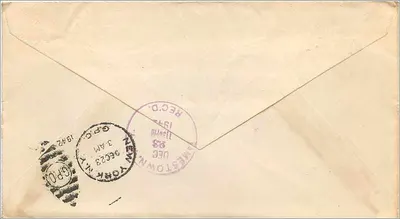 Tarjeta postal aérea — Reed, New York — United States Post Office — Reverso