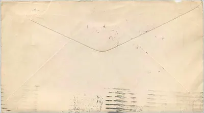 Antieke ansichtkaart met retouradres — Ontario Adjusting Association, Canandaigua, New York — postzegel 2 cent USA — Achterkant