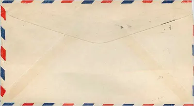 Envelope aéreo Honolulu — Havaí — 1951 — editor não visível — Verso