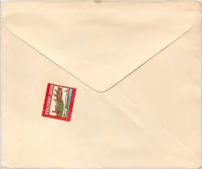 Cartolina di Natale — timbro 'Merry Christmas 1947' — destinata a Mrs. Hattie Dagle a King Ferry, NY — Verso