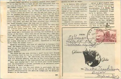 Petrel Rams Gilmore! — The Gilmore Globe, Sept. 15, 1964 — Verso