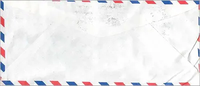 Bìa thư hàng không từ Taipei đến Iowa City — tem và dấu bưu điện — Mặt sau