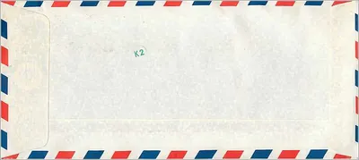 Envelope aérea para Iowa — selos malaios e carimbo de Bank Simpanan Nasional — Verso